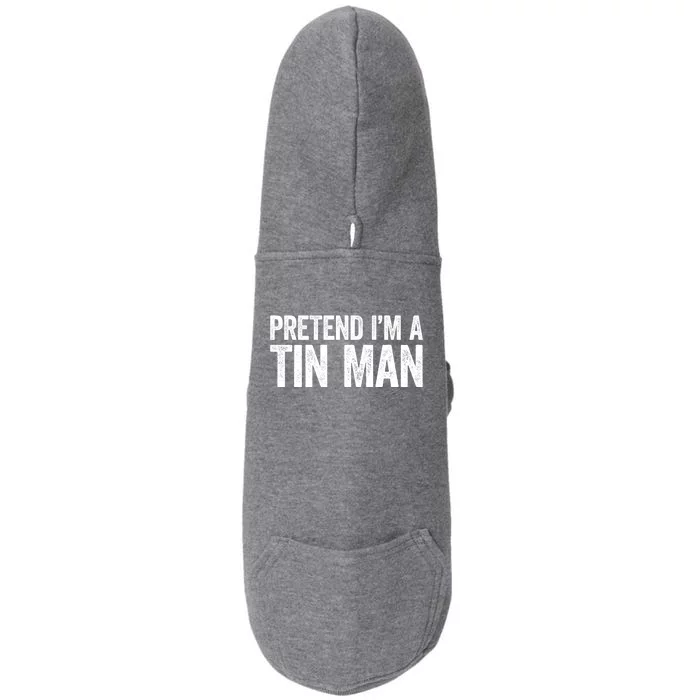 Pretend IM A Tin Man Adult Costume Doggie 3-End Fleece Hoodie