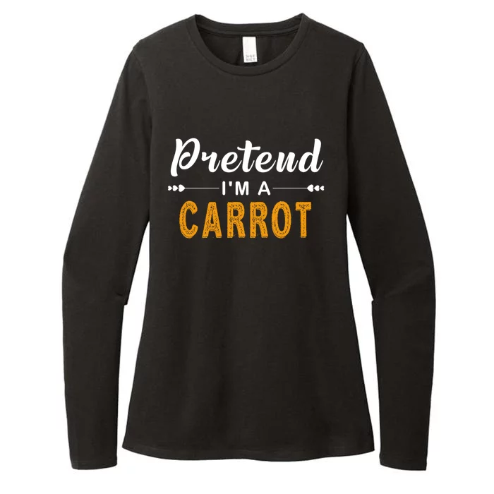 Pretend IM A Carrot Gift For Halloween Great Gift Womens CVC Long Sleeve Shirt