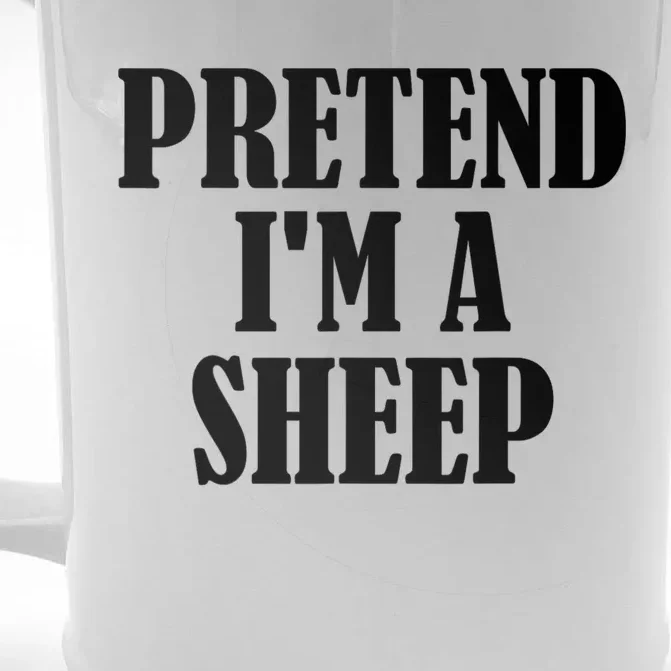 Pretend Im A Shep Funny Lazy Halloween Front & Back Beer Stein