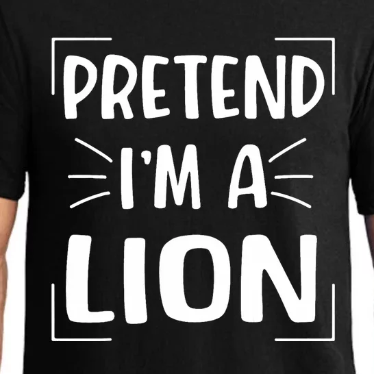 Pretend IM A Lion Funny Halloween Lion Costume Pajama Set