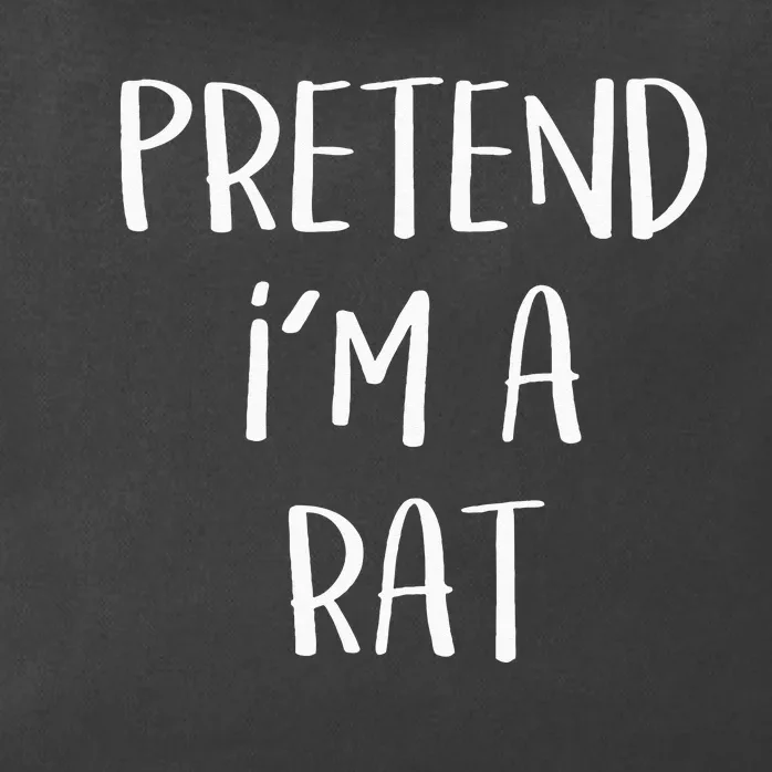 Pretend Im A Rat Costume Party Funny Halloween Rat Zip Tote Bag