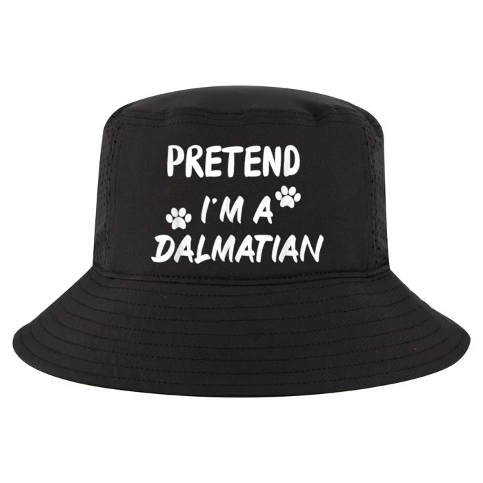 Pretend IM A Dalmatian Dogs Funny Halloween Party Costume Cool Comfort Performance Bucket Hat