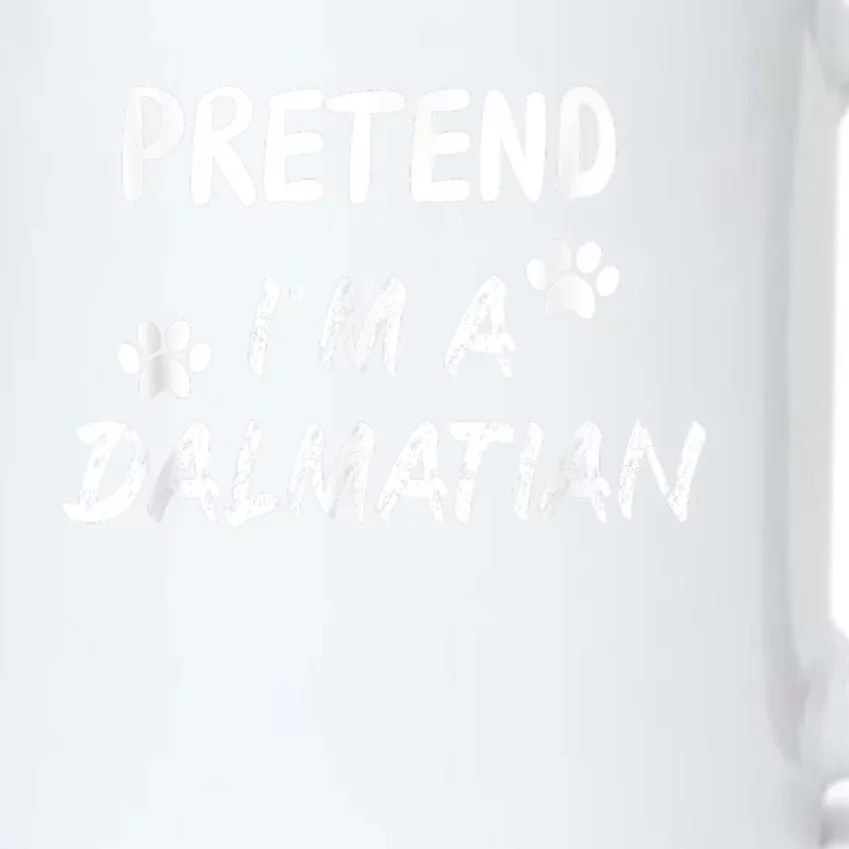 Pretend IM A Dalmatian Dogs Funny Halloween Party Costume Black Color Changing Mug