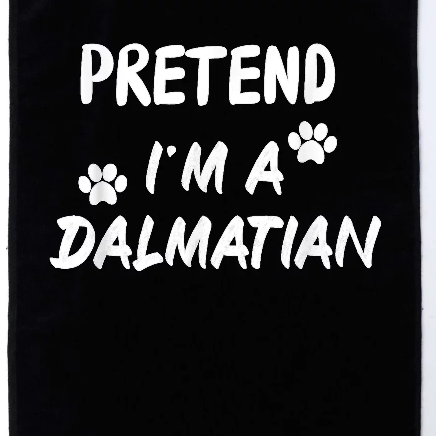 Pretend IM A Dalmatian Dogs Funny Halloween Party Costume Platinum Collection Golf Towel