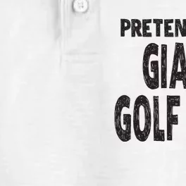 Pretend Im A Giant Golf Ball Easy Halloween Costume Dry Zone Grid Performance Polo