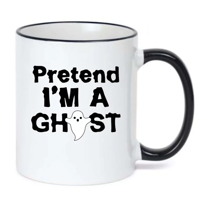 Pretend I'm A Ghost Funny Halloween Black Color Changing Mug