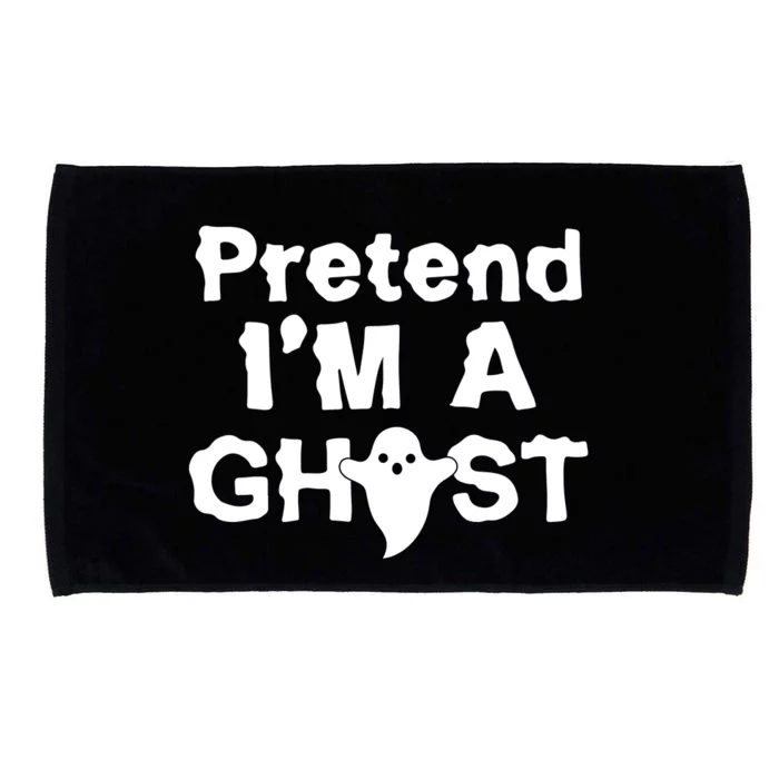 Pretend I'm A Ghost Funny Halloween Microfiber Hand Towel