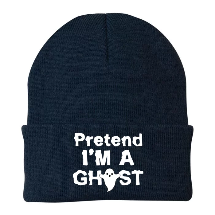 Pretend I'm A Ghost Funny Halloween Knit Cap Winter Beanie