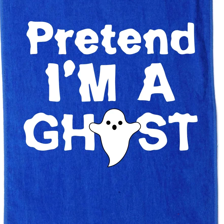 Pretend I'm A Ghost Funny Halloween Platinum Collection Golf Towel