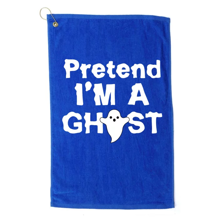 Pretend I'm A Ghost Funny Halloween Platinum Collection Golf Towel