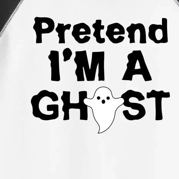 Pretend I'm A Ghost Funny Halloween Toddler Fine Jersey T-Shirt