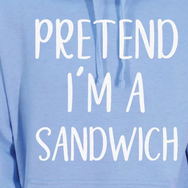 Pretend IM A Sandwich Costume Halloween Funny Quick Lazy Unisex Surf Hoodie