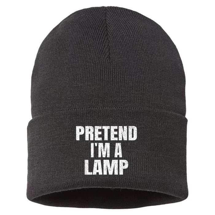 Pretend IM A Lamp Family Group Lazy Easy Halloween Costume Sustainable Knit Beanie