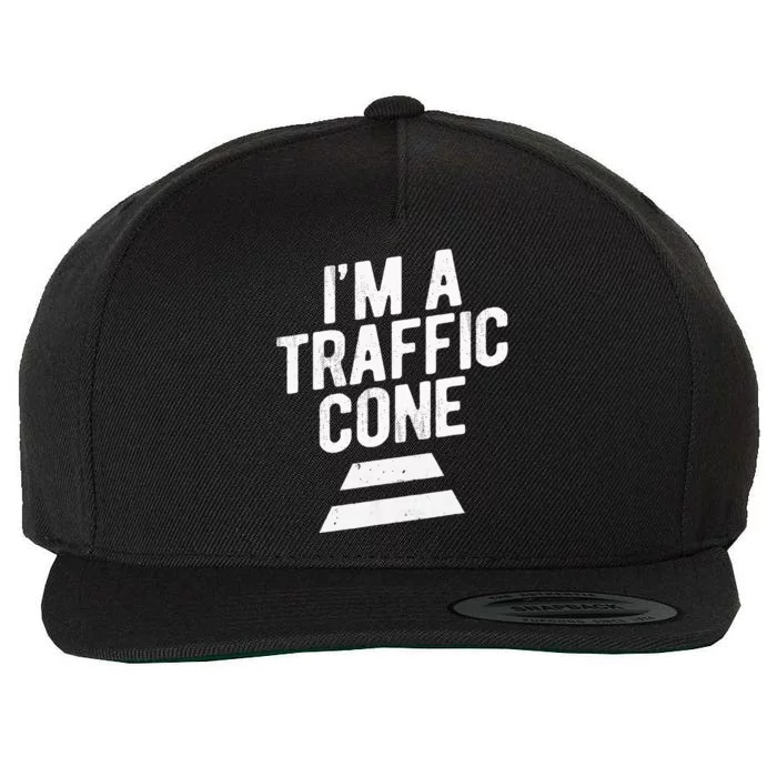 PRETEND IM A TRAFFIC CONE Funny Lazy Halloween Costume Wool Snapback Cap