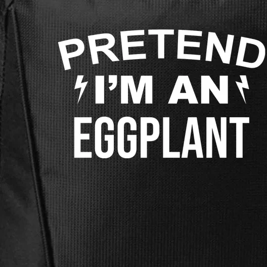 Pretend I'm An Eggplant Lazy Halloween Costume City Backpack