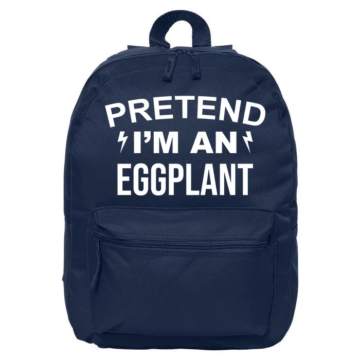 Pretend I'm An Eggplant Lazy Halloween Costume 16 in Basic Backpack