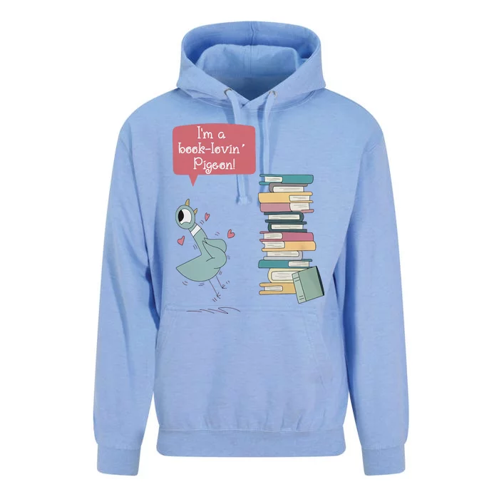 Pigeon I'm A Book Lovin Comic Piggie Lover Bookaholic Fan Book Re Unisex Surf Hoodie