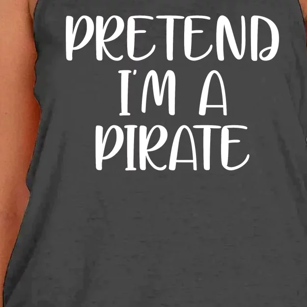 Pretend Im A Pirate Women's Knotted Racerback Tank