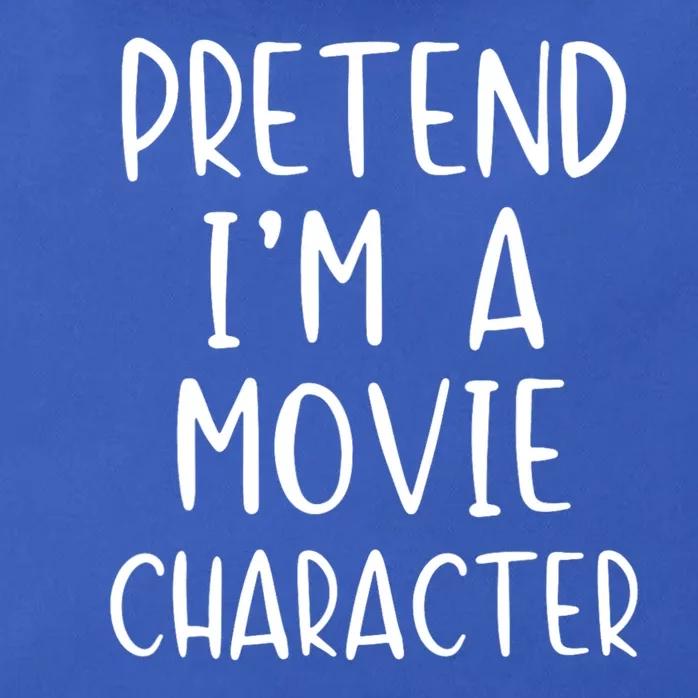 Pretend IM A Movie Character Costume Halloween Simple Funny Zip Tote Bag