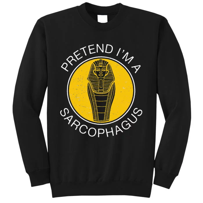 Pretend IM A Sarcophagus Funny Ancient Egypt Artifacts Fans Tall Sweatshirt