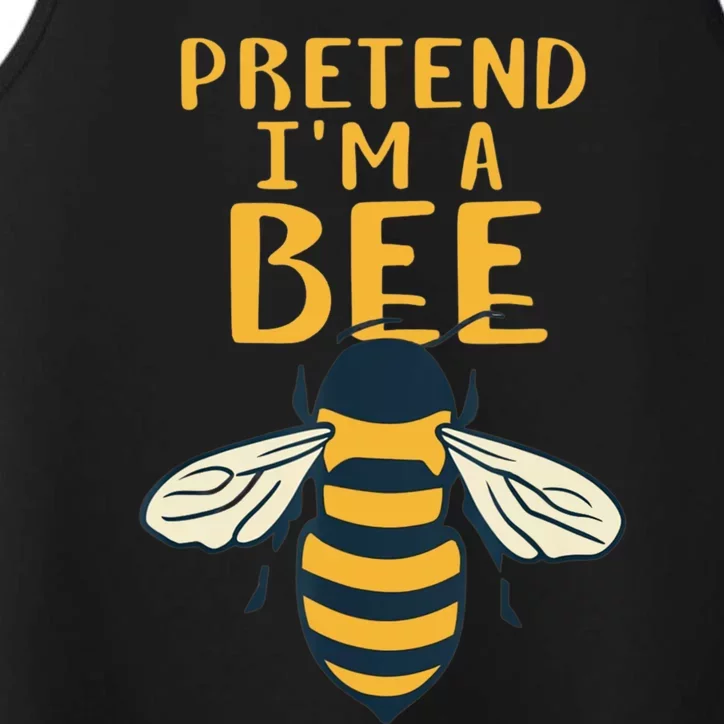 Pretend Im A Bee Halloween Dyi Costume Performance Tank