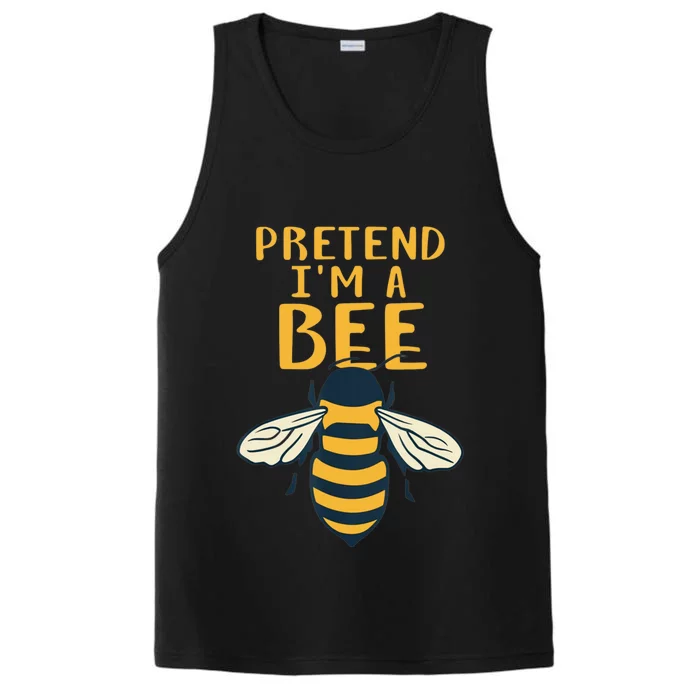 Pretend Im A Bee Halloween Dyi Costume Performance Tank