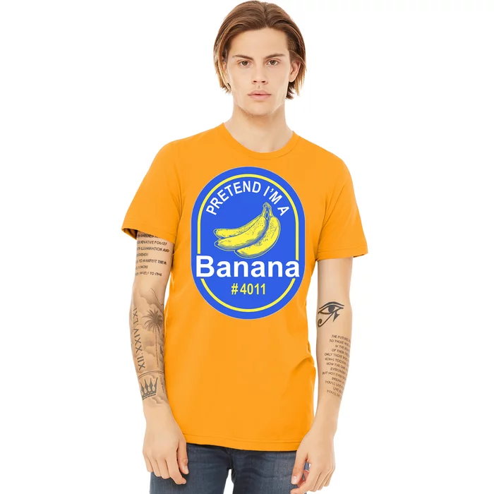 Pretend I'm A Banana Lazy Halloween Last Minute Costume Premium T-Shirt