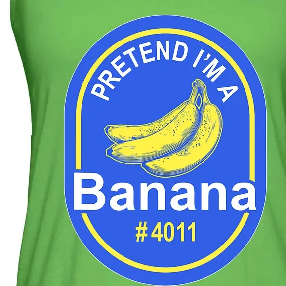 Pretend I'm A Banana Lazy Halloween Last Minute Costume Ladies Essential Flowy Tank