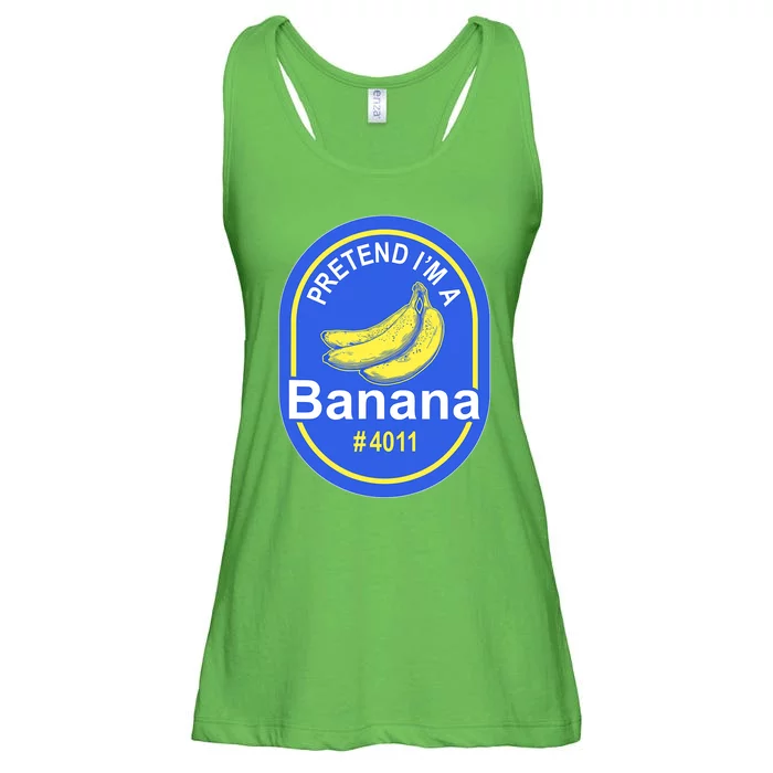 Pretend I'm A Banana Lazy Halloween Last Minute Costume Ladies Essential Flowy Tank