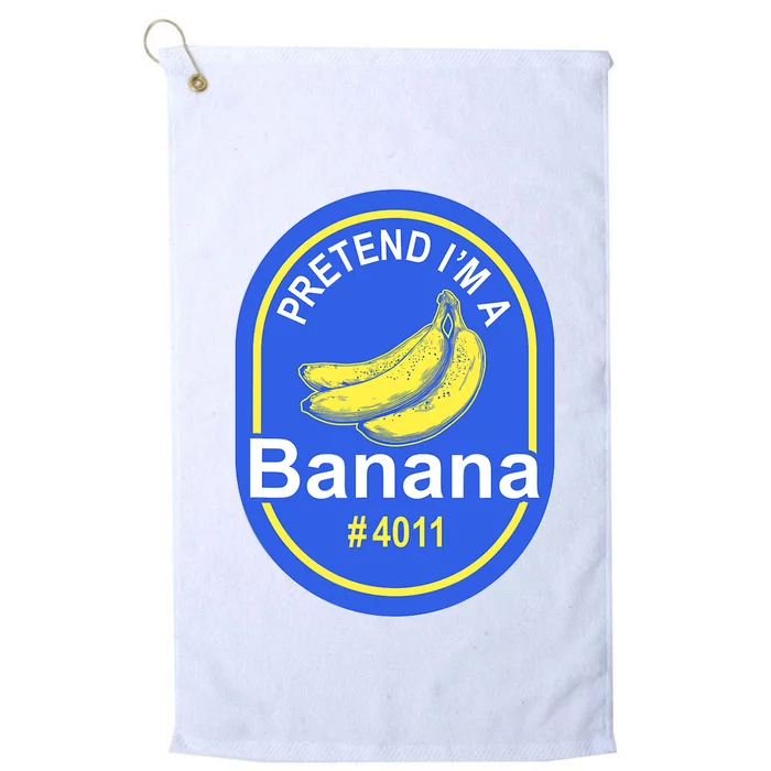 Pretend I'm A Banana Lazy Halloween Last Minute Costume Platinum Collection Golf Towel