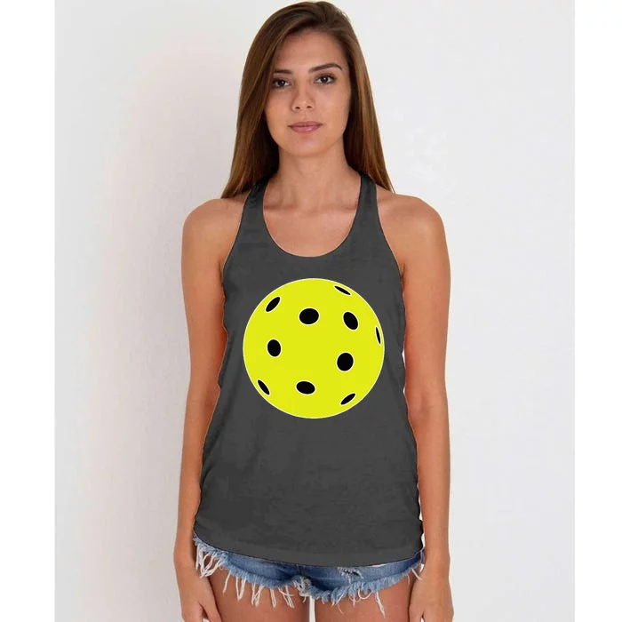 Pretend I'm A Pickleball Funny Easy Costume For Halloween Women's Knotted Racerback Tank