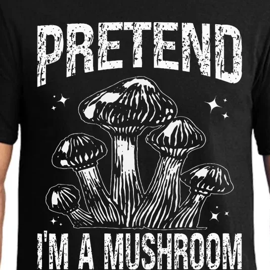 Pretend I'm A Mushroom Funny Lazy Halloween Costume Party Pajama Set