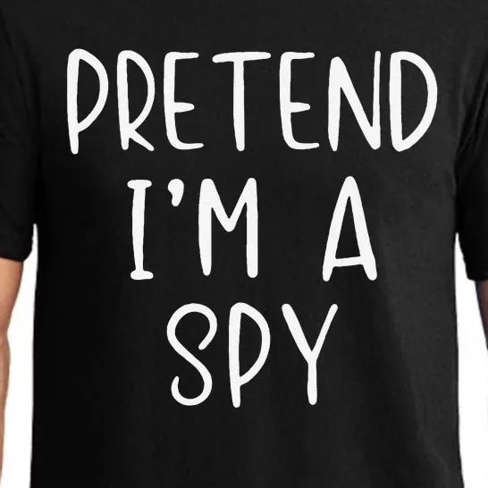 Pretend IM A Spy Halloween Simple Funny Pajama Set