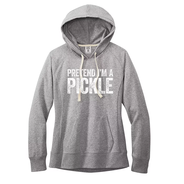 Pretend I'm A Pickle Matching Costume Women's Fleece Hoodie