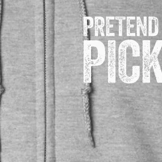 Pretend I'm A Pickle Matching Costume Full Zip Hoodie