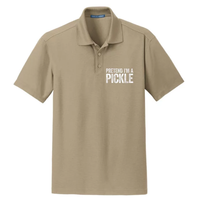 Pretend I'm A Pickle Matching Costume Dry Zone Grid Performance Polo