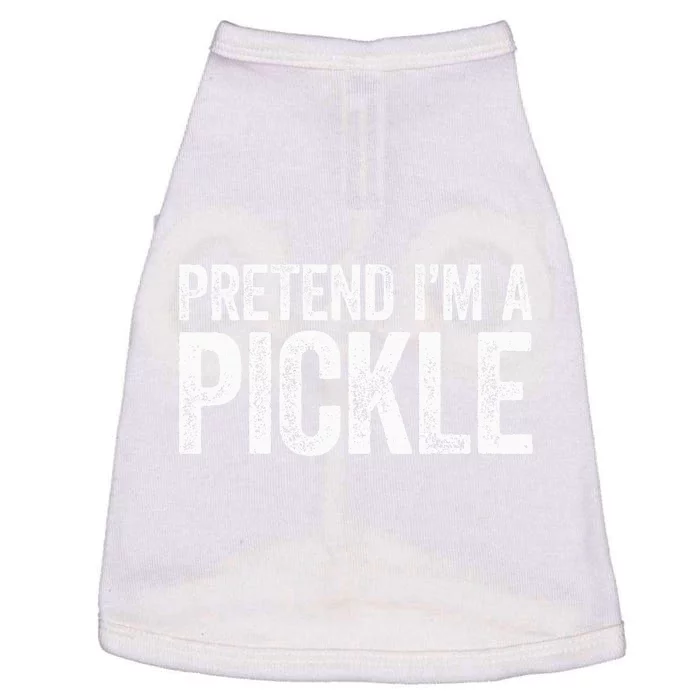 Pretend I'm A Pickle Matching Costume Doggie Tank