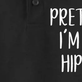 Pretend Im A Hippo Costume Halloween Hippopotamus Lazy Quick Dry Zone Grid Performance Polo