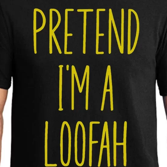 Pretend IM A Loofah Bath Sponge Halloween Pajama Set