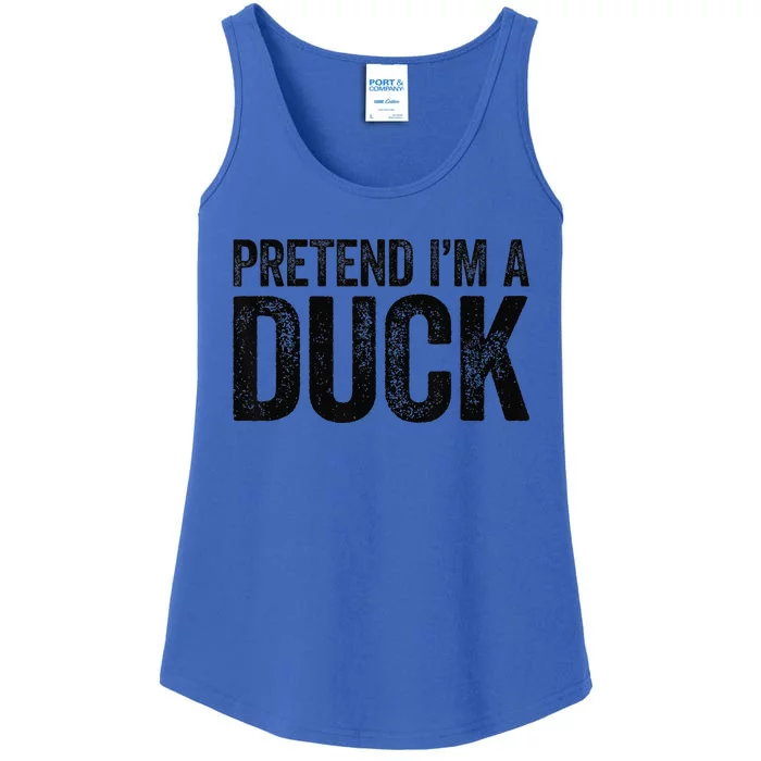 Pretend Im A Duck Matching Duck Ladies Essential Tank