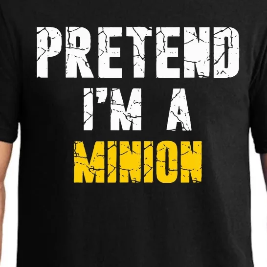 Pretend IM A Minion Hasslefree Holiday Costume Pajama Set