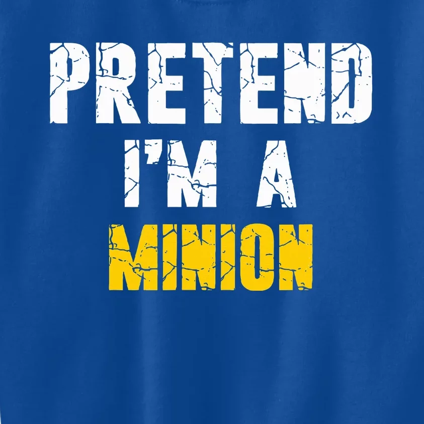 Pretend IM A Minion Hasslefree Holiday Costume Kids Sweatshirt