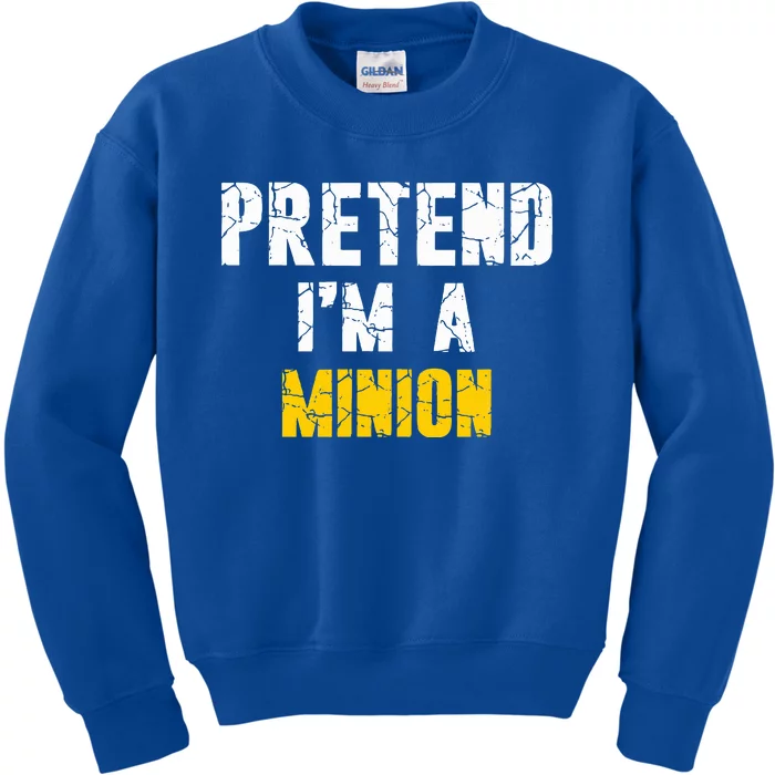 Pretend IM A Minion Hasslefree Holiday Costume Kids Sweatshirt