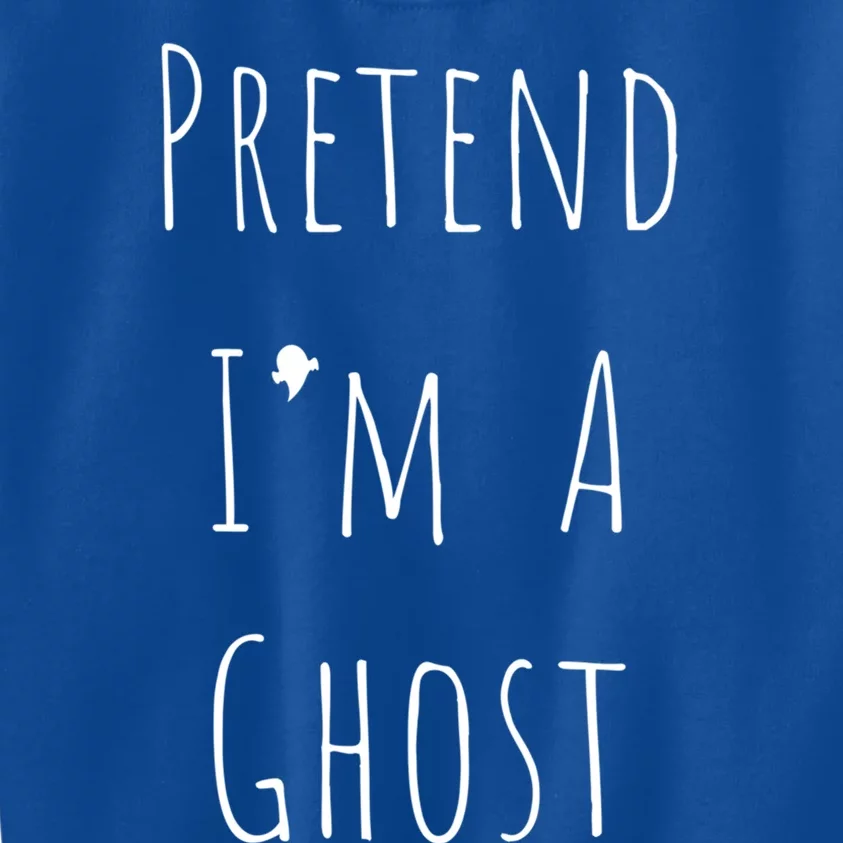 Pretend IM A Ghost Lazy Halloween Design Cute Gift Kids Sweatshirt