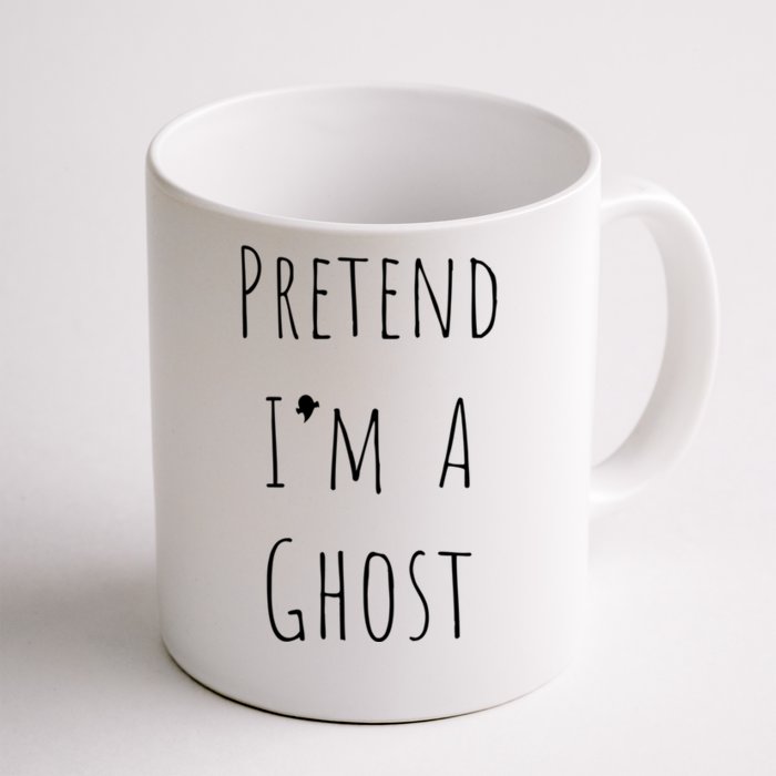 Pretend IM A Ghost Lazy Halloween Design Cute Gift Front & Back Coffee Mug