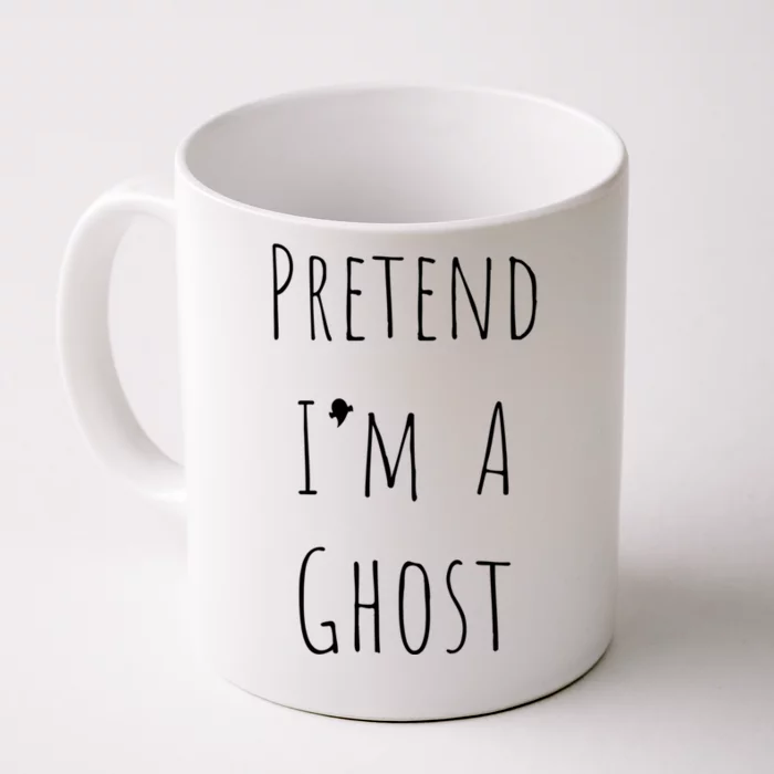 Pretend IM A Ghost Lazy Halloween Design Cute Gift Front & Back Coffee Mug