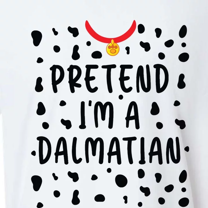 Pretend Im A Dalmatian Funny Lazy Halloween Costume Sueded Cloud Jersey T-Shirt