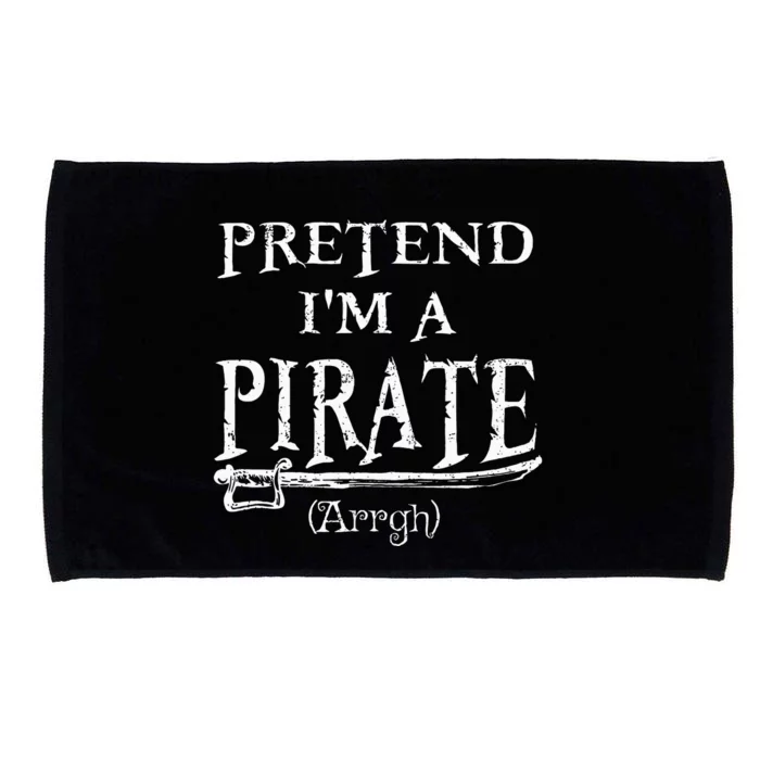 Pretend IM A Pirate Arrgh Costume Party Halloween Pirate Microfiber Hand Towel