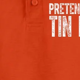 Pretend Im A Tin Man Funny Costume Dry Zone Grid Performance Polo