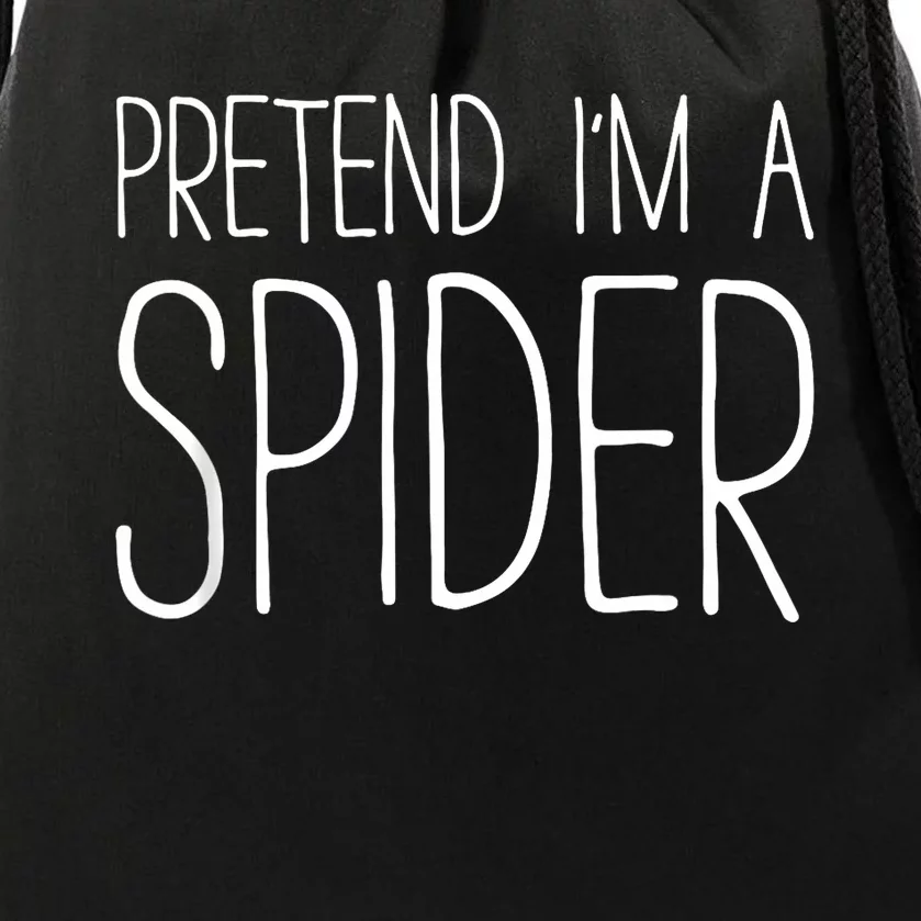 Pretend IM A Spider Adult Women Costume Drawstring Bag